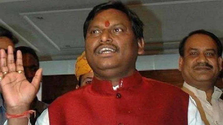 Arjun Munda, one of the BJP's three 'observers' in Chhattisgarh for the legislative party meeting to choose the Chhattisgarh cabinet and chief minister (photo: National Herald archives)