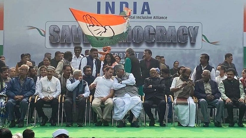 You've silenced the people of India: Rahul Gandhi at INDIA bloc rally against suspension of MPs