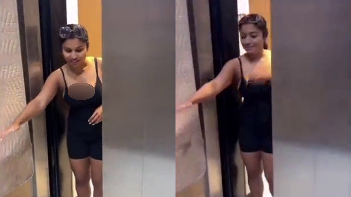 The morphed video of actor Rashmika Mandanna (Image courtesy: M9)