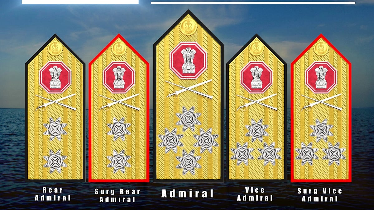 Indian Navy unveils new design for admirals' epaulettes