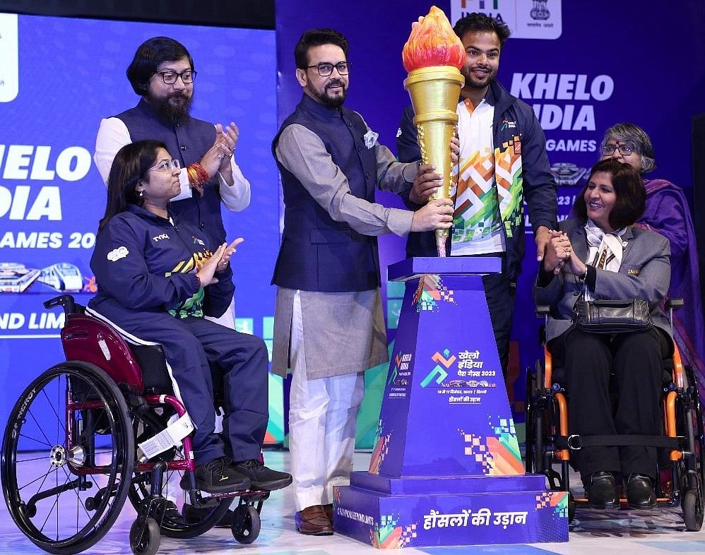 Union minister Anurag Thakur inaugurates the games (photo courtesy: SAI)
