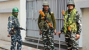 CRPF personnel at Sujit Bose's residence