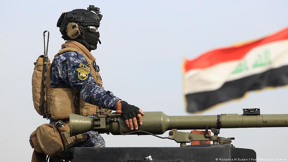 US troops are in Iraq to help fight the extremist "Islamic State" group — even though Iraq said the extremists were defeated in 2017. (photo: DW)