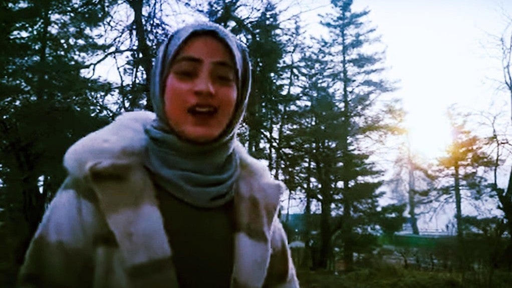 A screengrab from the video