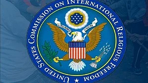 The USCIRF (logo shown) is an independent federal entity created by the US Congress to monitor and report on global religious freedom (photo: IANS)