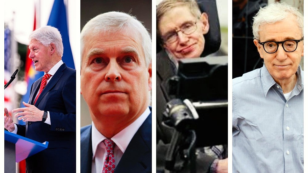 Bill Clinton, Prince Andrew, Stephen Hawking, Woody Allen... the parade goes on