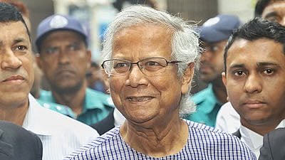 Nobel laureate Dr Muhammad Yunus (photo: @arafatul/X)