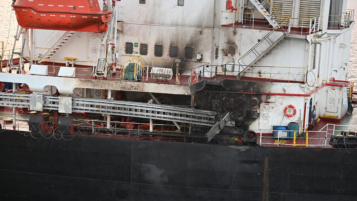 Indian Navy rescues cargo vessel under drone attack in Gulf of Aden