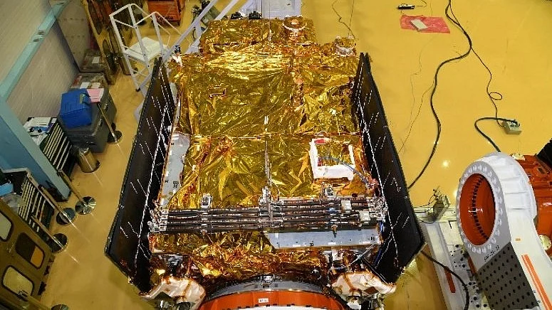 According to ISRO, the boom, in stowed condition since launch, carries two advanced fluxgate magnetometer sensors (photo: @ISROSight/X)