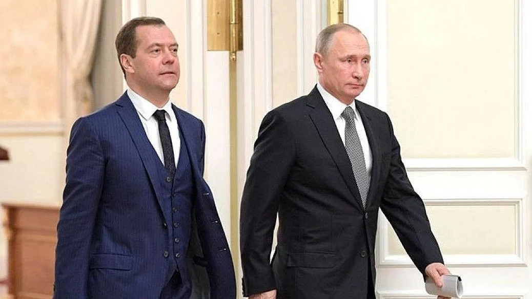 Medvedev (pictured left)  justified his stance by referring to Russia's nuclear doctrine, which permits the use of nuclear weapons in response to aggression  that threatens the existence of the state.(photo: National Herald archives)