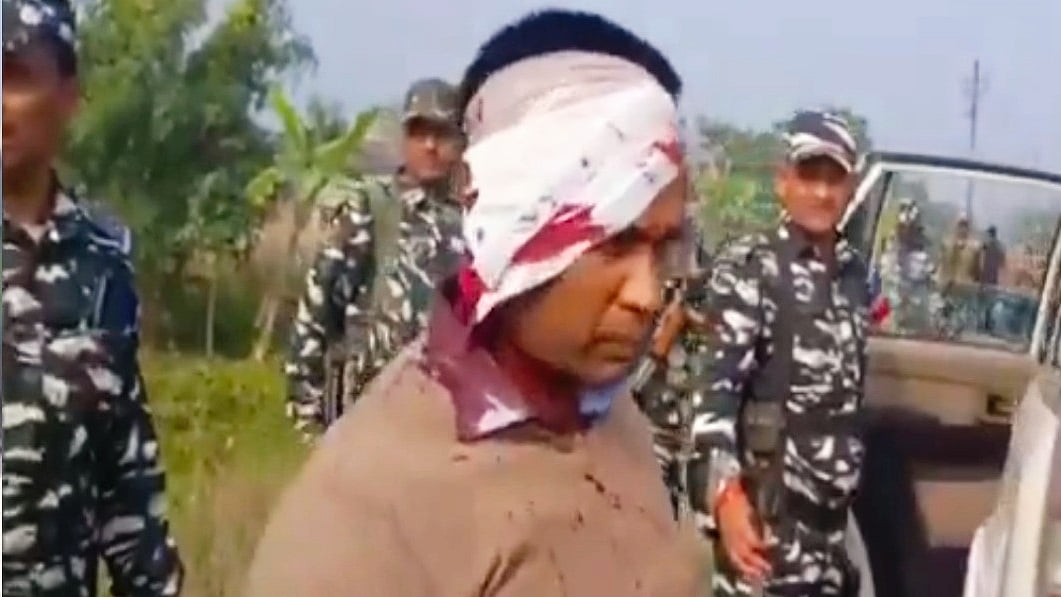 Screengrab from a purported video of the incident (source: X) 