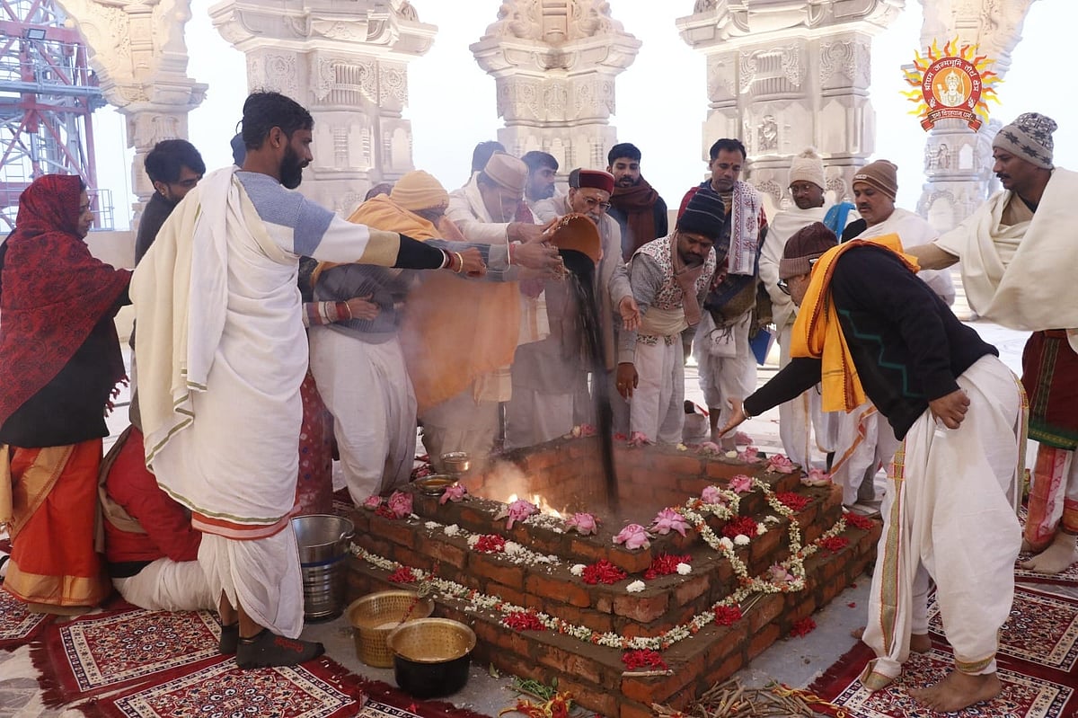 The inauguration, laden with religious and political symbolism, is more than a mere religious ceremony (photo: @ShriRamTeerth/X)