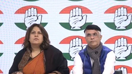 "The BJP has attempted to divide this country on the basis of caste, language, worship, and dress, but now the BJP has divided Sanatan Dharma itself into sects," said Supriya Shrinate (left)