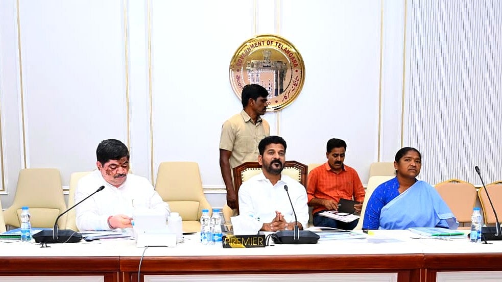 Revanth Reddy at the meeting (photo: @revanth_anumula/X)