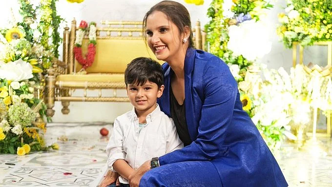 Sania Mirza with son Izhaan (photo courtesy @Sania Mirza/X)