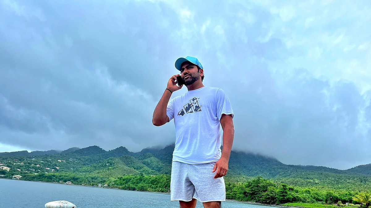 Once more, the heat is on Indian captain Rohit Sharma as India struggles to bounce back in the Test series against South Africa (photo courtesy @ImRo45/X) 