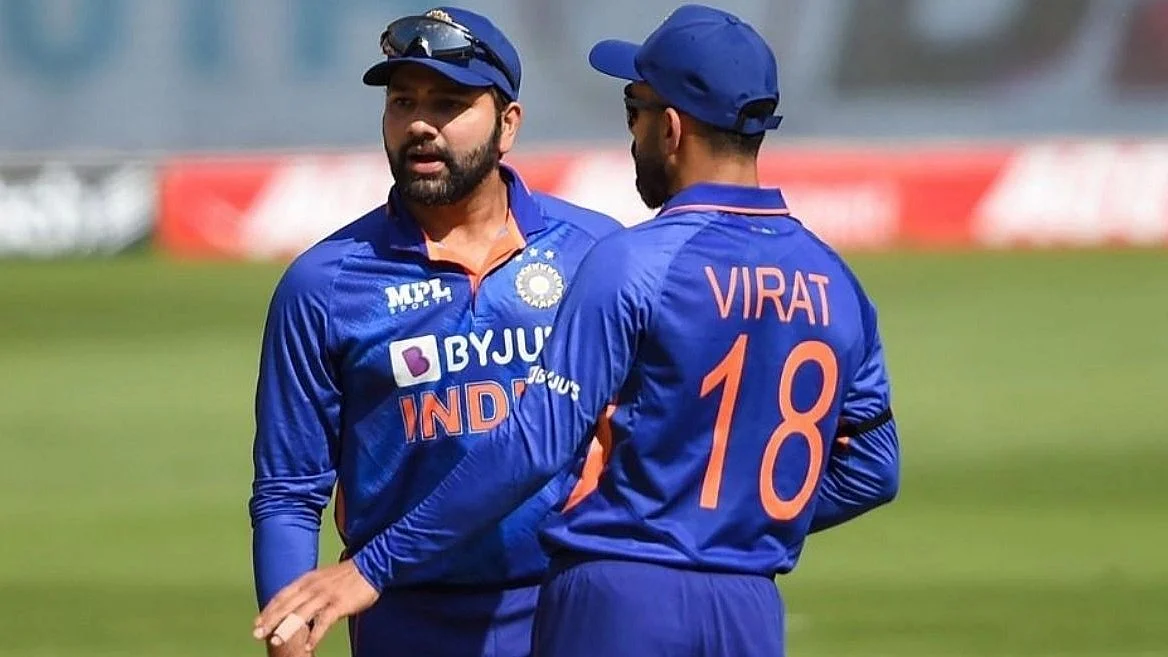 Virat Kohli and Rohit Sharma (photo: National Herald archives)