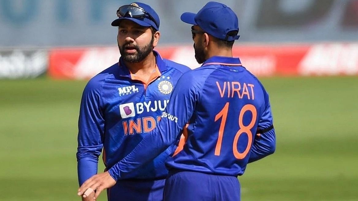 Virat Kohli and Rohit Sharma (photo: National Herald archives)