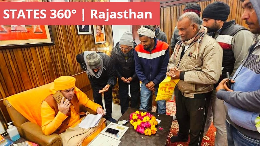 Is this the chair Baba Balaknath wanted to sit on? (photo: @MahantBalaknath/X)