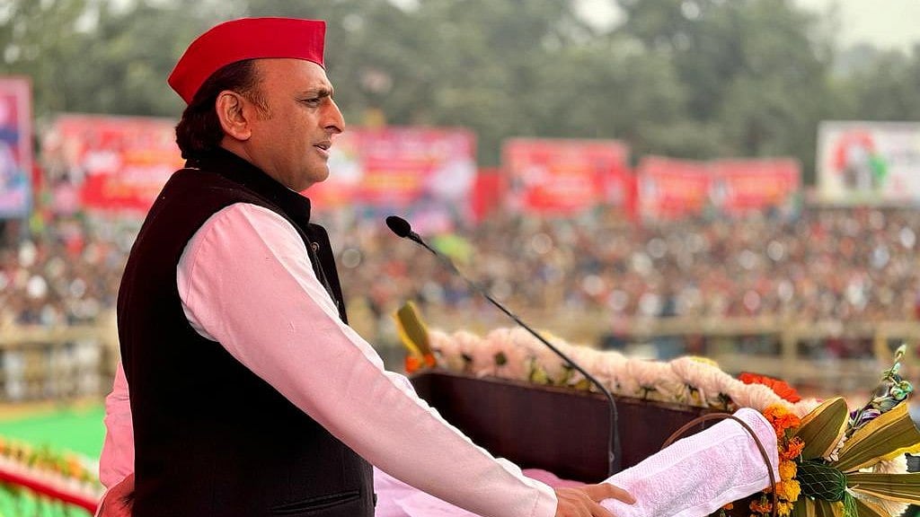 On Bihar Chief Minister Nitish Kumar joining the NDA, Yadav asked "which magic of the BJP" encouraged him to do so. (photo: @yadavakhilesh/X)