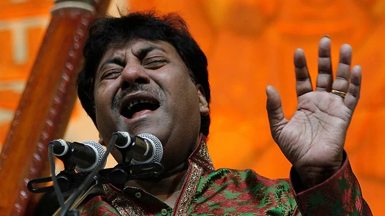 Ustad Rashid Khan, pictured at a concert here, passed away on 9 January 2024, at the age of 55, after a prolonged battle with cancer (photo courtesy @Sohom03/X)
