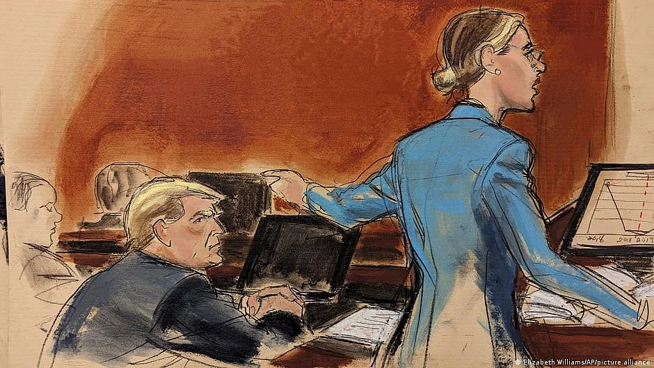 Trump criticised the verdict as 'ridiculous,' saying he will appeal. (illustration: DW)