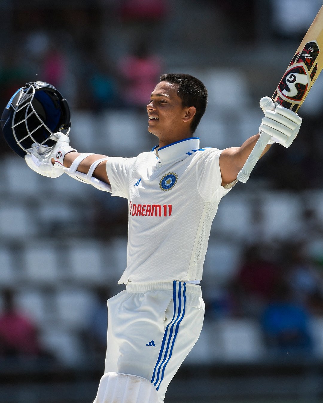 Yashasvi Jaiswal's (pictured) comparison to Sourav Ganguly and Virender Sehwag by his coach Jwala Singh has sparked discussions about managing expectations for emerging players. (photo: BCCI)