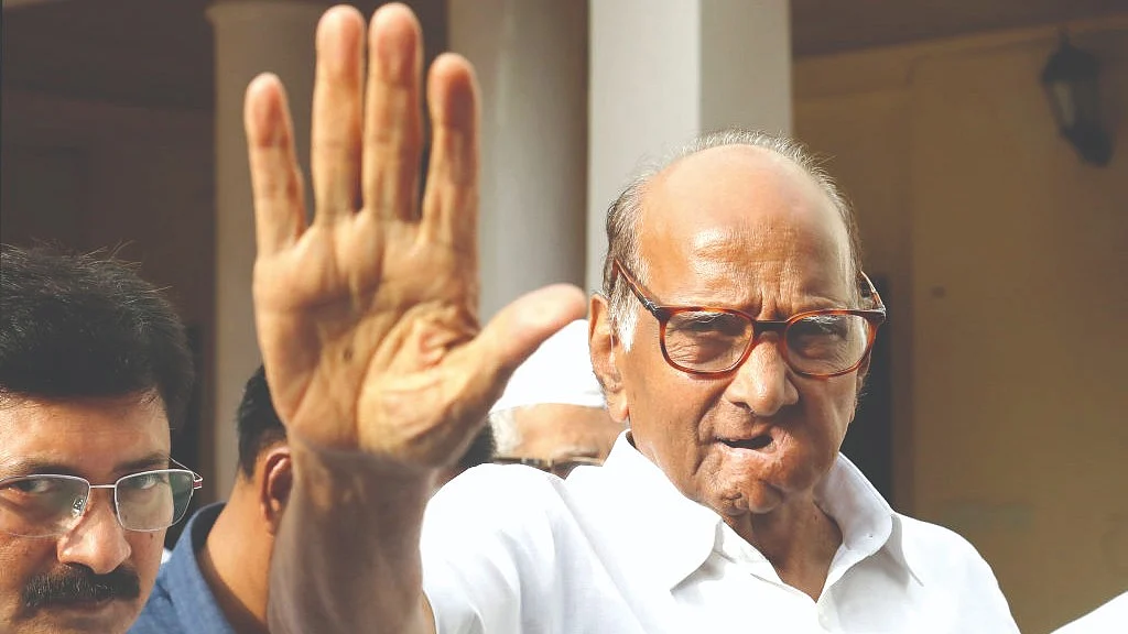 Sharad Pawar (pictured) has invited CM Shinde & deputy CMs to share a meal at his residence in Baramati on 2 March. (photo: National Herald archives)
