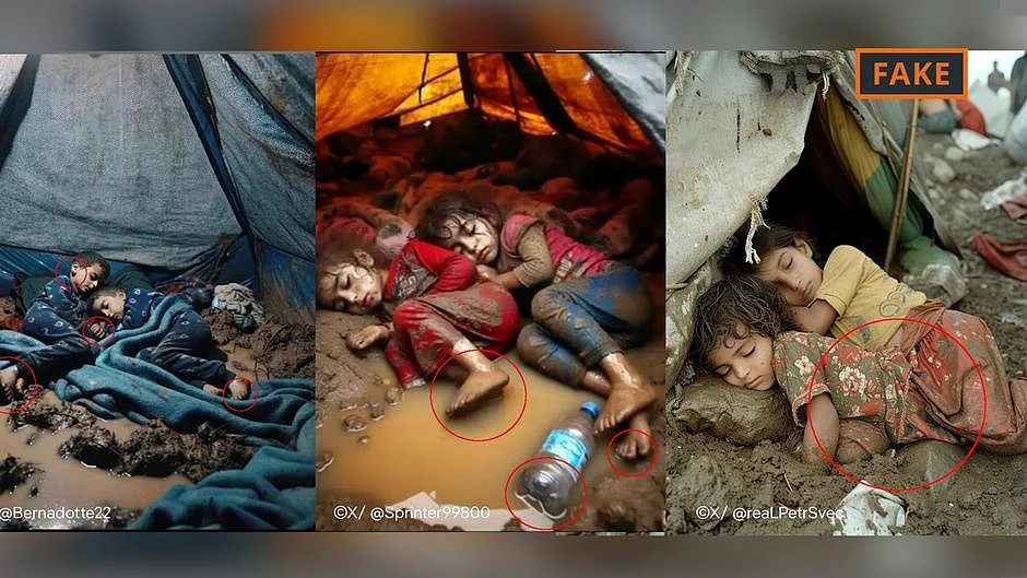 DW has concluded that these pictures were generated by artificial intelligence. (photo: DW)