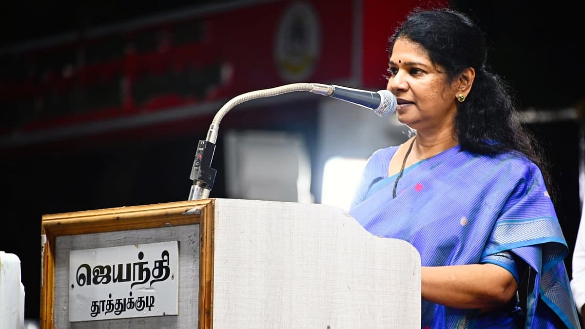DMK leader Kanimozhi (photo: @KanimozhiDMK/X)