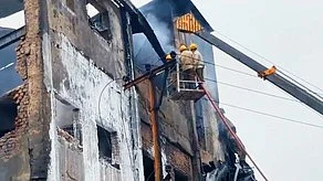 A total of 85 employees were in the factory when the fire started (photo: IANS)