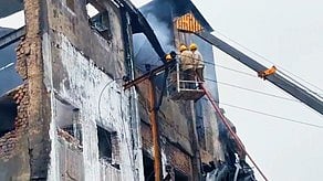 A total of 85 employees were in the factory when the fire started (photo: IANS)