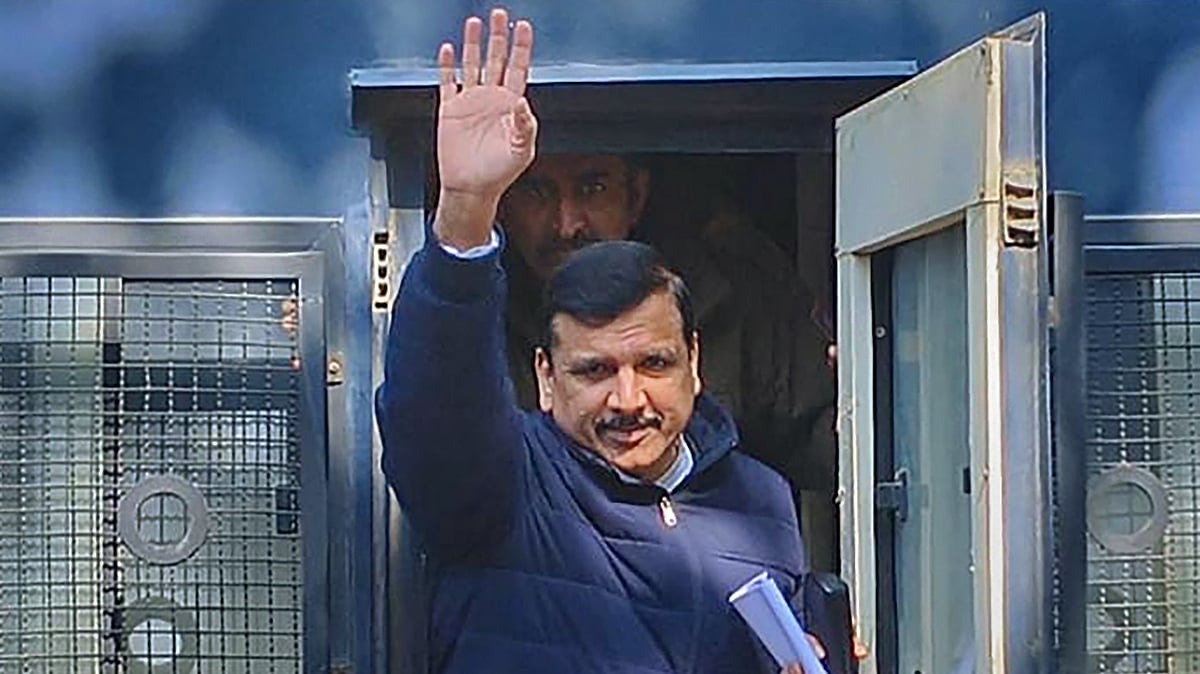 Supreme Court was hearing Sanjay Singh's plea challenging his arrest and remand in the money laundering case (photo: PTI)