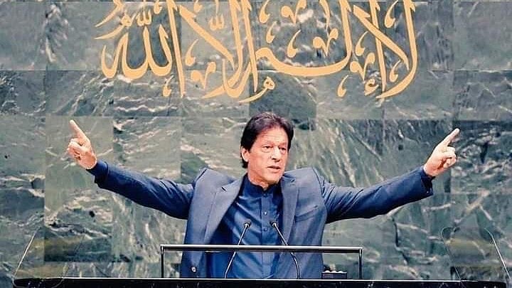 Jailed himself, his party banned from contesting—yet former prime minister Imran Khan (photo courtesy @ItxmeZuni/X) has effectively snatched a victory in the 2024 Pakistan elections  
