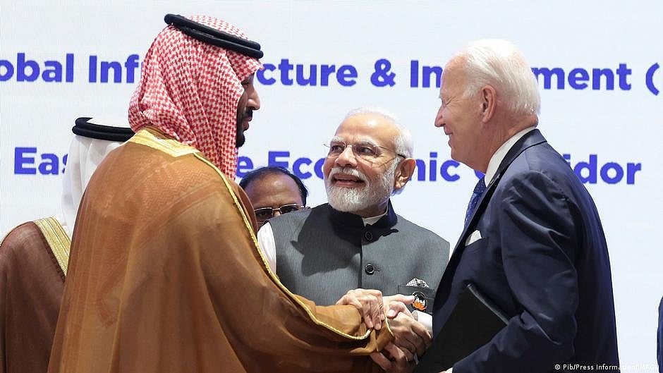 The India-West Asia trade corridor, backed by the US, was officially announced on the sidelines of the G20 Summit in New Delhi in September 2023 (photo: DW)