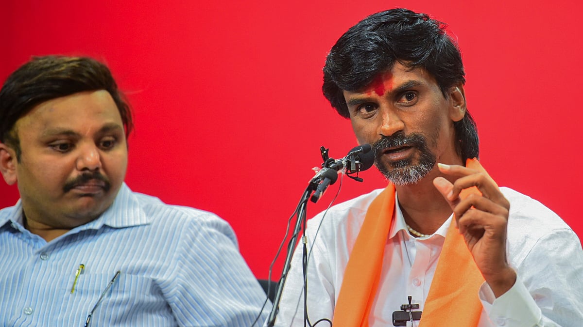 This follows Manoj Jarange's (pictured right) demands for Marathas to receive Kunbi caste certificates for OBC quota benefits. (photo: PTI)