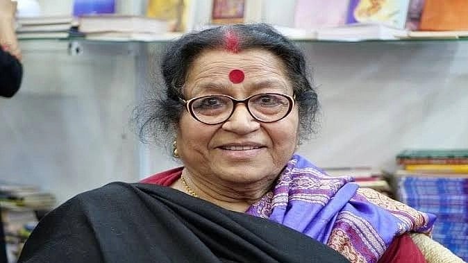 Hindi and Maithili author Usha Kiran Khan passes away on 11 February 2024 (photo courtesy @arf_nkm/X)
