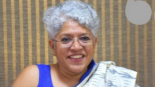 developmental economist Madhura Swaminathan (pictured) emphasises the importance of respecting protesting farmers' rights and addressing their demands (photo: @MadhuraFAS/X)