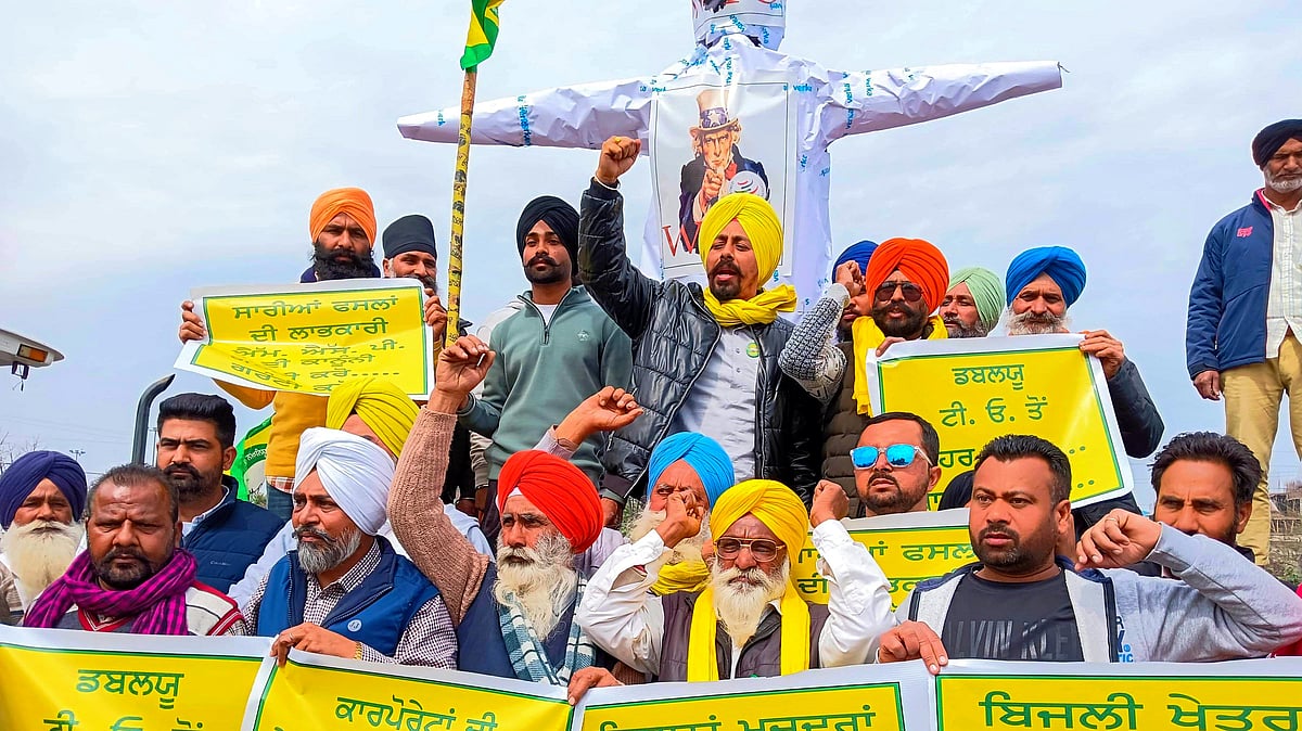 Protesting farmers in Amritsar (photo: PTI)