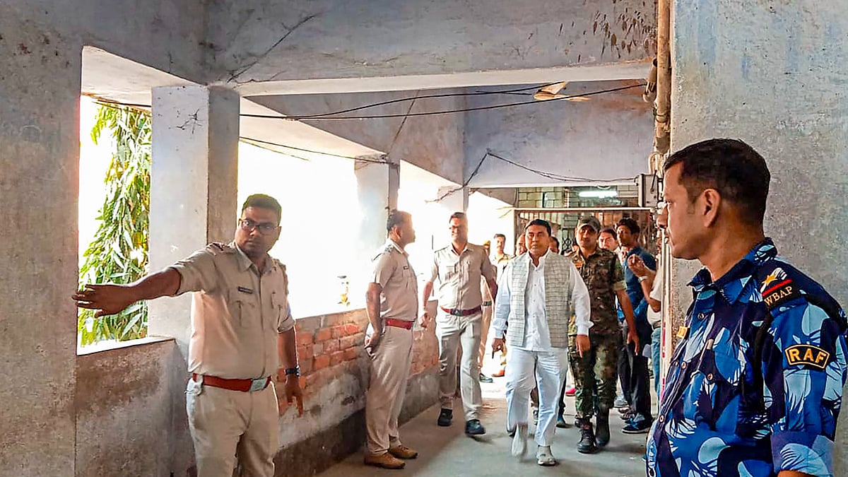 Shahjahan Sheikh being produced at Basirhat court on Thursday (photo: PTI)