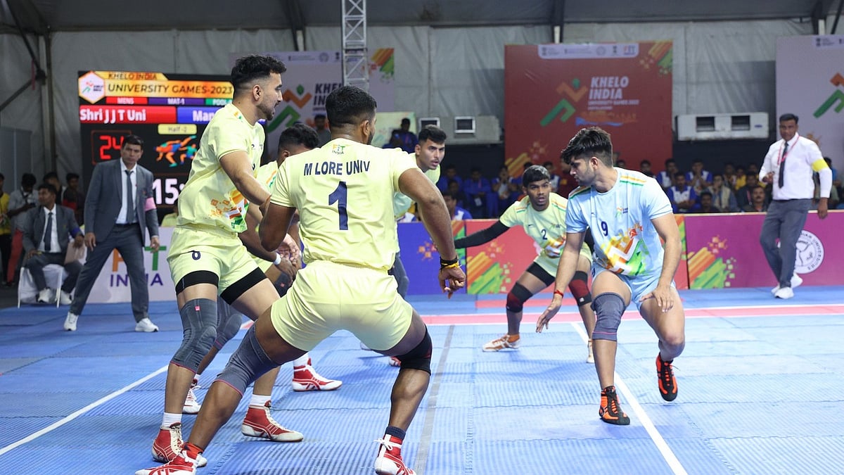 Khelo India University Games kicked off with kabaddi on Saturday, 17 February. (photo: SAI)