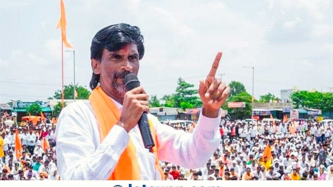Maratha activist Manoj Jarange (photo: @manojjarange__/X)