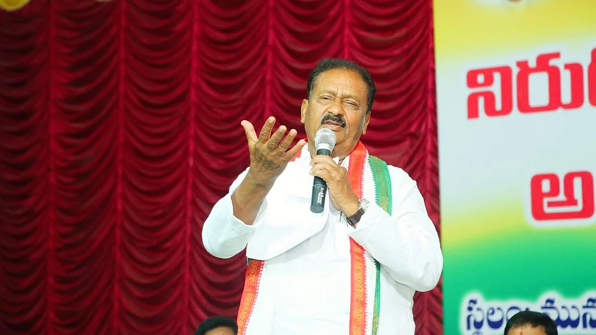 Telangana Congress leader Mohammed Ali Shabbir (photo: @Shabbir_Ali_INC/X)