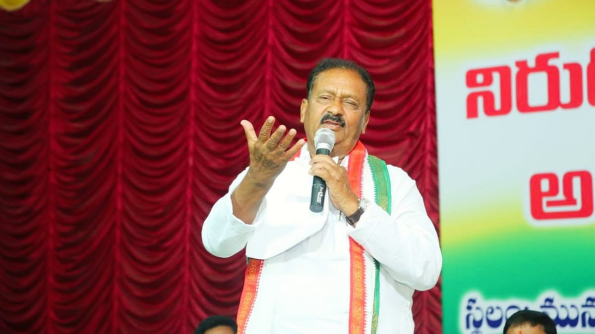 Telangana Congress leader Mohammed Ali Shabbir (photo: @Shabbir_Ali_INC/X)