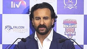 Saif Ali Khan, co-owner of Tigers of Kolkata in the Indian Street Premier League (ISPL), expresses his connection to the city due to his family ties and cricket legacy. (photo: IANS)