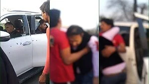 The incident occurred while Rathee was traveling in an SUV, which was 'sprayed with bullets', resulting in his death along with the party worker. (photo: IANS)