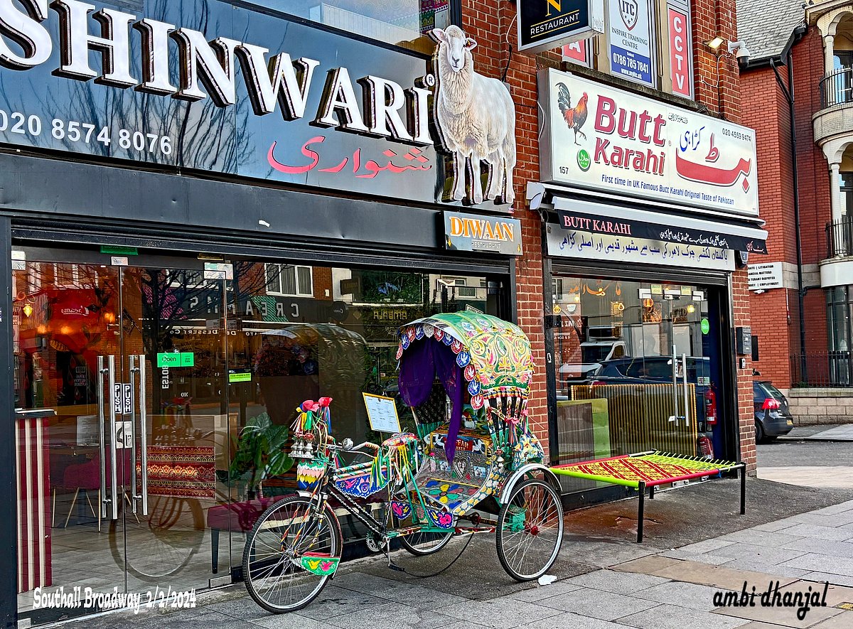 It's not only the food they eat or the shops they patronise (representative image shows Southall eateries with a decorative); British Hindus and Muslims even vote (photo courtesy @VisitSouthall/Britain)