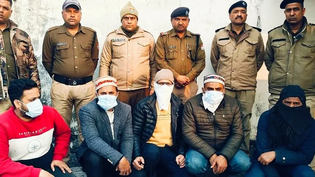 Some of those arrested on 10 February (photo: Haldwani City/Facebook)