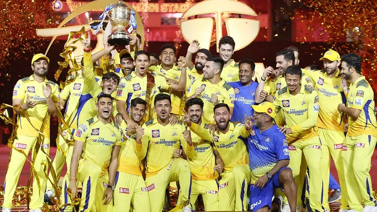 CSK after emerging as 2023 champions 