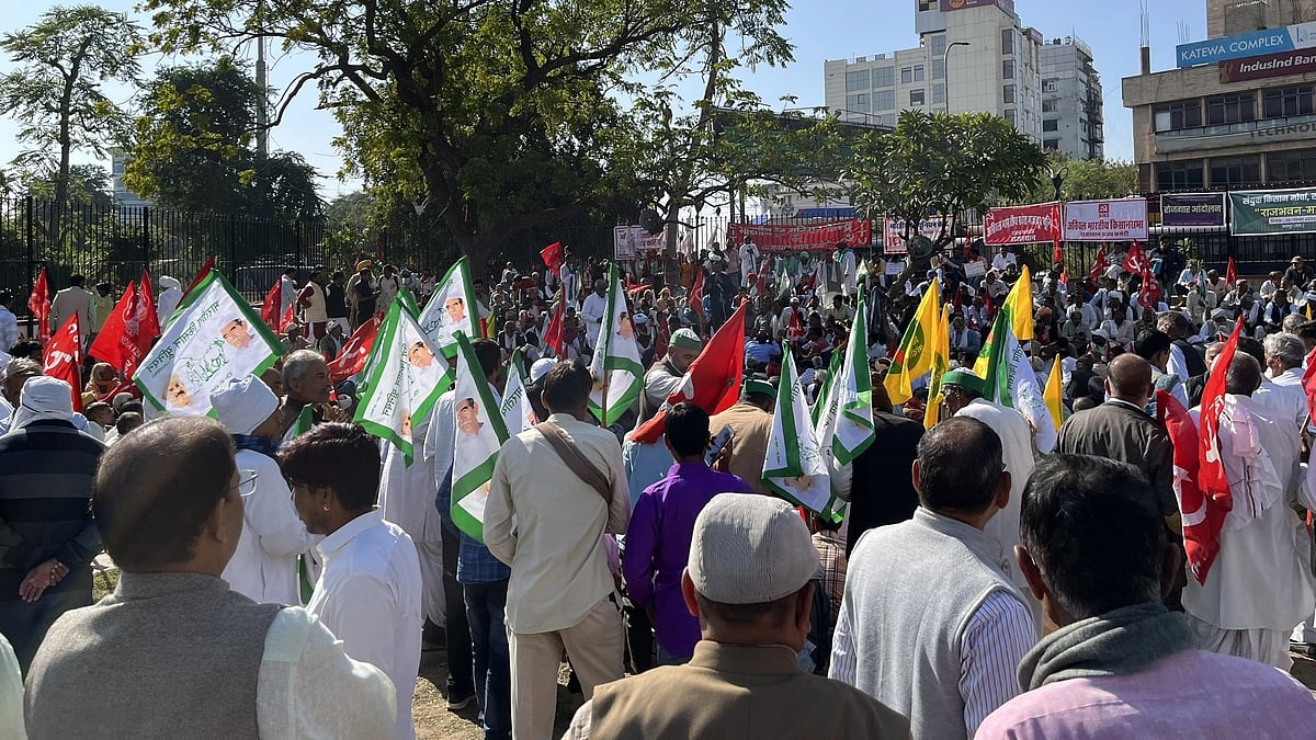 File photo of an SKM rally in Rajasthan (photo: @SamyuktKisan/X)